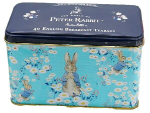 缶入り紅茶 ビアトリクス・ポター?ピーターラビット?デイジー缶 イングリッシュブレックファストティ 糸なしティーバッグ40袋 New English Teaニューイングリッシュティ 輸入食品