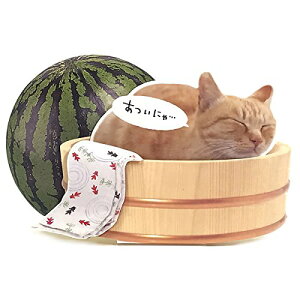 S-4046-54018-8-S4244　夏カード 桶に猫 [Sanrio]サンリオメッセージカード・立体カード・ サマーグリーティング・ 暑中見舞い
