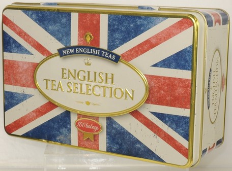 缶入り紅茶　レトロユニオンジャックLサイズ　ティーバッグ100袋　New English Teaニューイングリッシュティ　紅茶詰め合わせ　輸入食品 　 (アフタヌーンティー,イングッリッシュブレックファスト,アールグレイ) | ＫＡＤＥＲＩＡ