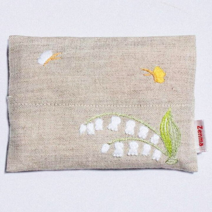 楽天市場】手刺繍ティシュケース すずらん Zenma ゼンマ ハンドメイド 