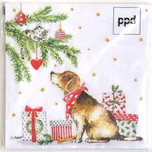 10y[p[ivL NX}XhbO c[ƔLグ錢 Christmas Dog [Paper Products Design]PPD y[p[v_NgfUC `TCY n