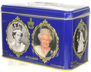 缶入り紅茶 クイーン エリザベス2世(イングリッシュブレックファースト)ティーバッグ40袋 New English Tea ニューイングリッシュティー 紅茶詰め合わせ 英国王室