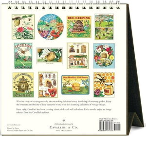 Cavallini&Co J_[@2025/24 n`ƖI Bees&Honey n`ƃn`~c J@[jR[ Jo[j AJ_[ fXNJ_[