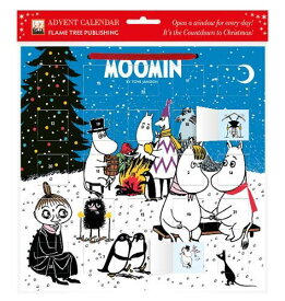 アドベントカレンダー　シール付き　ムーミン　焚火と夜の風景　[flame tree publishing]　MOOMIN　クリスマス