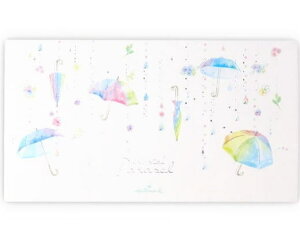 廃番在庫限り 一筆箋 クリスタルパラソル¥チェンジズ・オブ・ネイチャー HallMark ホールマーク 一言便箋 15シート オールシーズン ラメプリント加工 箔加工