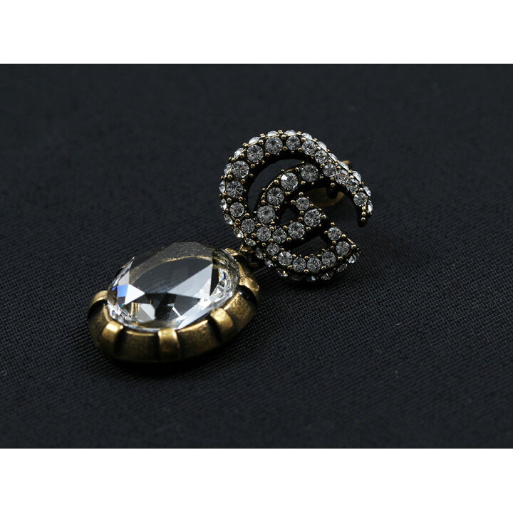 楽天市場】【中古】 グッチ GUCCI クリスタル付き GG ピアス ドロップ 