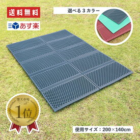 【ランキング1位/あす楽】 折りたたみ クッションマット ダブル 長さ200×幅140×厚さ0.8cm(凹凸面含む最大1.5cm) 【 送料無料 キャンプ ソロキャンプ アウトドア レジャー プールマット プール マット コンパクト テント インナーマット 昼寝 SUNDRY 】