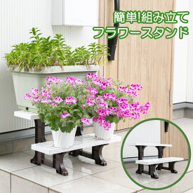 【あす楽】 フラワースタンド 2段 55cm【 送料無料 屋外 室内 玄関先 おしゃれ 花台 プランタースタンド 日本製 フラワー 花 お花 台 鉢 植木鉢 プランターポット 組み立て 簡単 棚 園芸 ガーデン ガーデニング ガーデニング雑貨 】