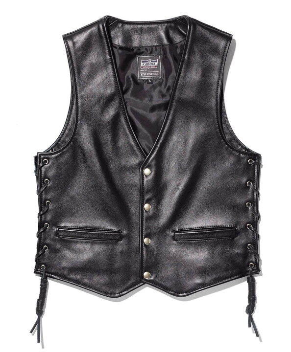 楽天市場】KADOYA BUTTON DOWN VEST / ブラック カドヤ公式 楽天市場店 