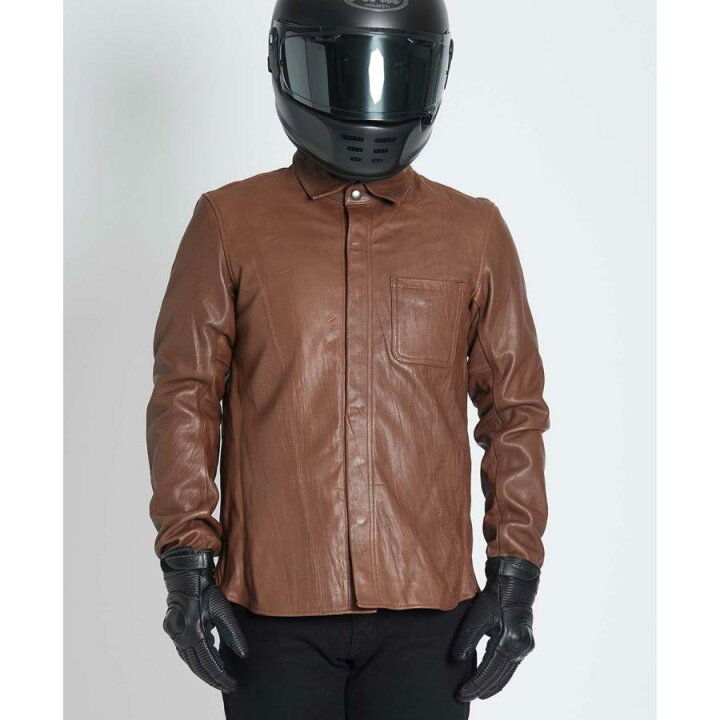 楽天市場】KADOYA LEATHER SHIRT STD / ブラウン カドヤ公式 楽天市場 
