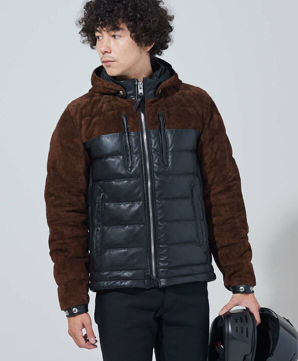 楽天市場】KADOYA DH LEATHER DOWN / ブラック/ブラウン カドヤ公式 