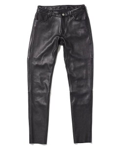 KADOYA LEATHER SLIM PANTS / ubN (fB[X) Jh yVsX