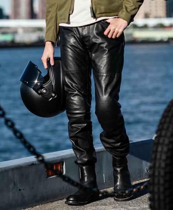 楽天市場】KADOYA LIGHT LEATHER PANTS / ブラック カドヤ公式 楽天 