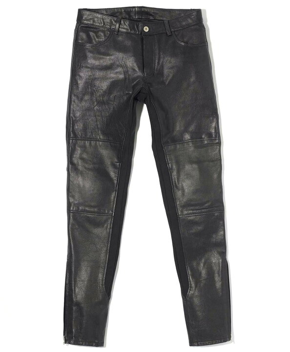 楽天市場】KADOYA LIGHT LEATHER PANTS / ブラック (レディース 