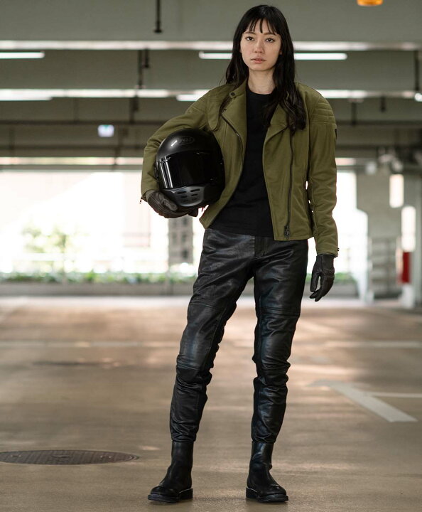 楽天市場】KADOYA LIGHT LEATHER PANTS / ブラック (レディース  