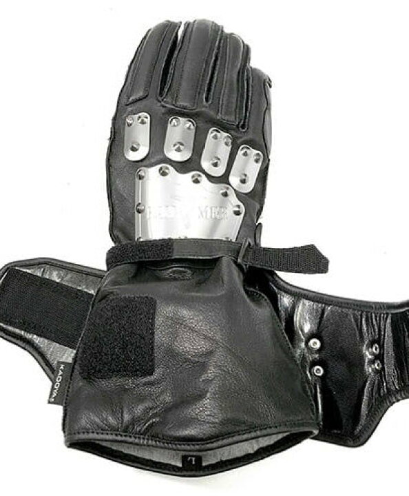 楽天市場】KADOYA HAMMER GLOVE GAUNTLET / シルバー/ブラック カドヤ 