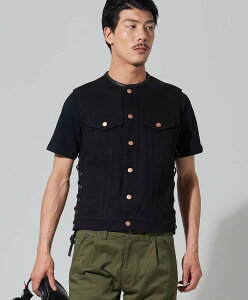 KADOYA SOLID BIKER VEST / ubNJh yVsX