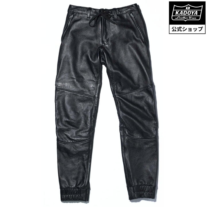 楽天市場】KADOYA LEATHER JOGGER / ブラック カドヤ公式 楽天市場店 
