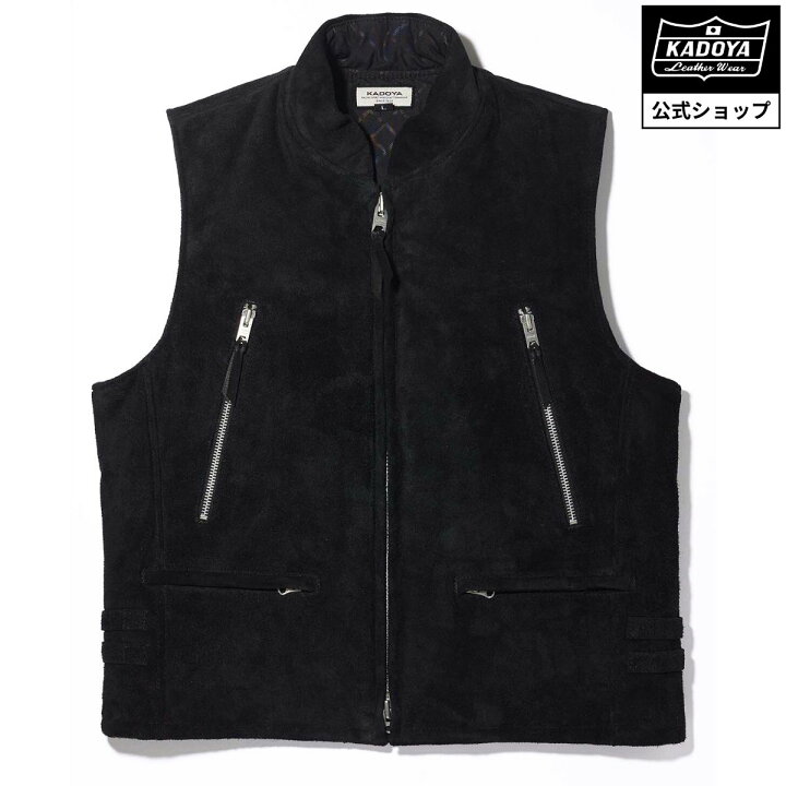 楽天市場】KADOYA RIDERS DOWN VEST / スウェード/ブラック カドヤ公式 