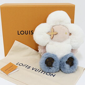 LOUIS VUITTON Doudou Vivienne White/Blue/Pink GI0445 Leather Plush