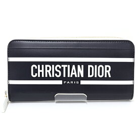クリスチャンディオール Christian Dior ディオール ヴァイブ Voyageur ウォレット ラウンドジップ S6203OSGQ ネイビー 未使用品