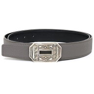 エルメス HERMES トゥアレグ レバーシブル レザーベルト ヴォー135 ボックスカーフ エタン ブラック K刻…