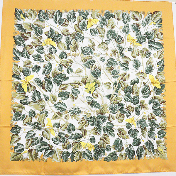 楽天市場】エルメス HERMES カレ90 スカーフ LARBRE de SOIE 絹の木 桑