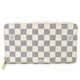 ルイヴィトン LOUIS VUITTON ダミエアズール ジッピーオーガナイザー ラウンドファスナー長財布 N60012【中古】Aランク