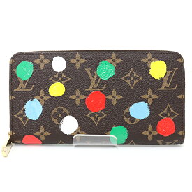 ルイ ヴィトン 草間彌生 LOUIS VUITTON LV × YK ジッピー・ウォレット ラウンドファスナー長財布 ドット M81864 【中古】Sランク