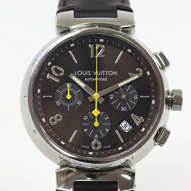 LOUIS VUITTON ルイヴィトン メンズ腕時計 タンブール Q11211 ブラウン文字盤 自動巻き 仕上げ済 【中古】