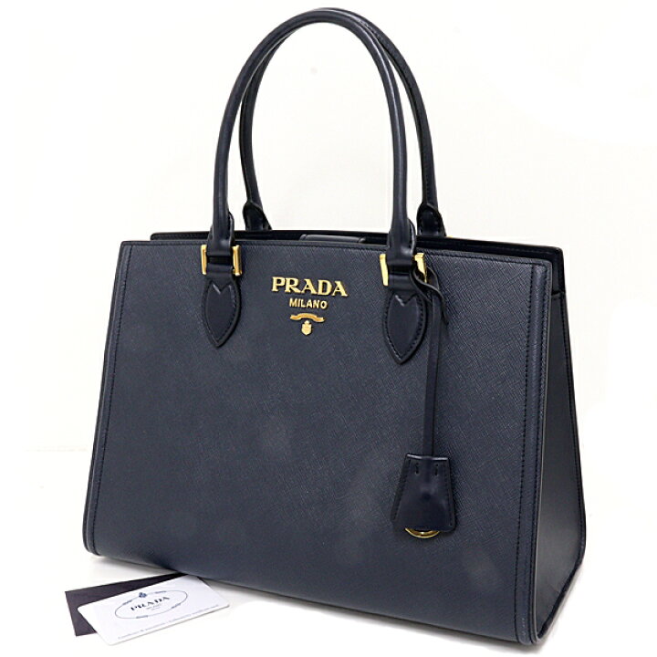 楽天市場】プラダ PRADA サフィアーノレザー ハンドバッグ 