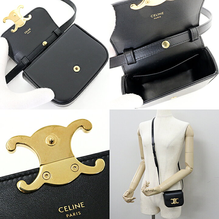 楽天市場】セリーヌ CELINE ミニ トリオンフ ショルダーバッグ 斜め 