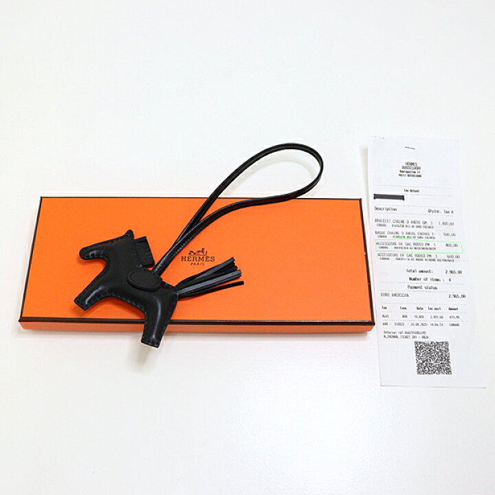 楽天市場】エルメス HERMES ロデオチャーム PM ブラック アニョーミロ 