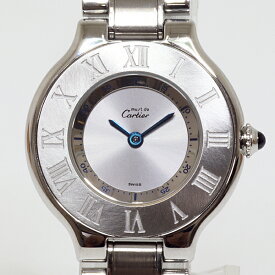 Cartier カルティエ レディース腕時計 マスト21 W10109T2 シルバー文字盤 クォーツ 仕上げ済 【中古】