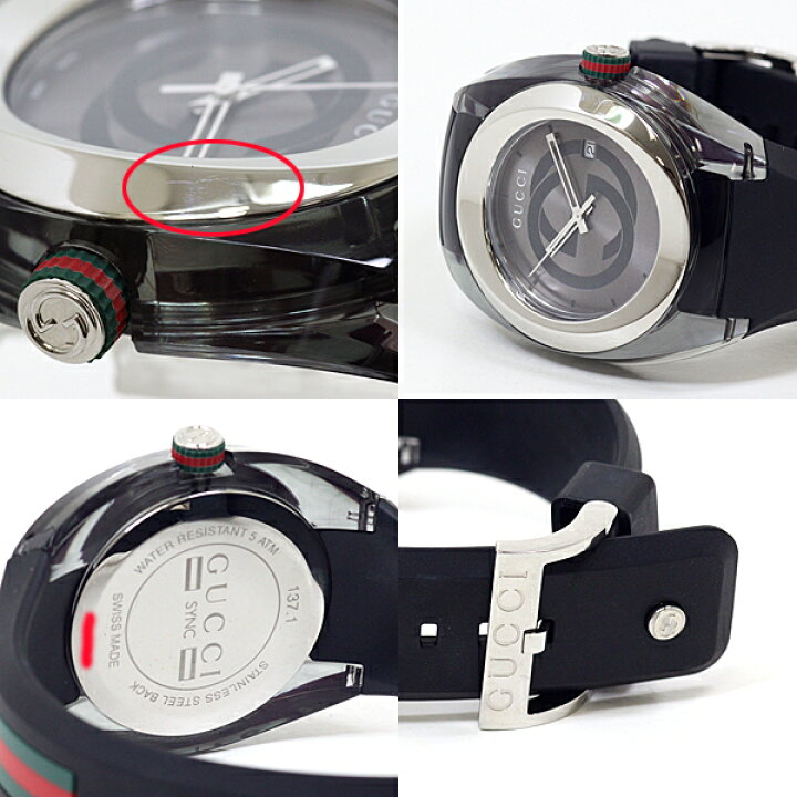 楽天市場】GUCCI グッチ メンズ腕時計 シンク YA137116 インター  