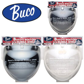 バイク ヘルメット BUCO ボルトオンバブル シールド 全3色 クリア スモーク クロームミラー ビンテージ レイト商会