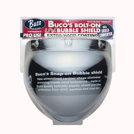 バイク ヘルメット BUCO ボルトオンバブル シールド 全3色 クリア スモーク クロームミラー ビンテージ レイト商会