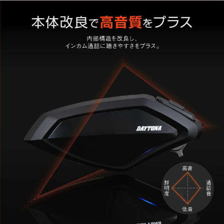楽天市場】デイトナ DAYTONA DT-01プラス バイク インカム バイク用  