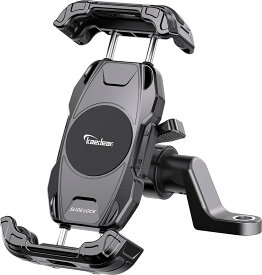 バイクスマホホルダー 様々なスマホやケースに対応 バイク用スマホホルダー ロック構造 携帯ホルダー スマホ固定 防水 丈夫で利用しやすいモデル バイクスマホ バイクホルダー バイクバーマント バイクミラーマウント