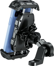 バイクスマホホルダー 様々なスマホやケースに対応 バイク用スマホホルダー ロック構造 携帯ホルダー スマホ固定 防水 丈夫で利用しやすいモデル バイクスマホ バイクホルダー バイクバーマント バイクミラーマウント