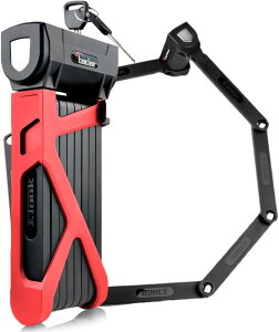 バイクロック 高強度 折畳収納可能 バイク ロック ブレードロック バイク 高耐久 シリンダー 盗難防止 鍵 キー 紛失時複製サービス 長さ 1100mm ブレード 5mm 安心の日本メーカー Kaedear