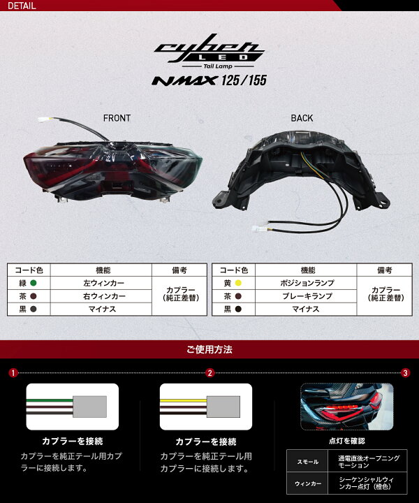 楽天市場】☆1日限定全品ポイント5倍☆ CyberLED(サイバーLED) NMAX 