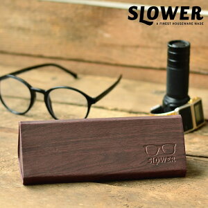 SLOWER KlP[X EYEGLASS CASE WOOD ܂肽 ዾP[X Ebh ߂ [ ؖڒ X n[h  Vዾ TOX }Olbg ܂  _ XE[ SLW 500 5