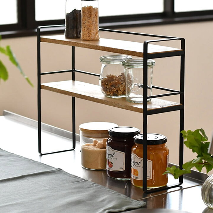 楽天市場 ポッシュリビング デスクラック 調味料ラック 木製 マルチラック アイアン キッチン 棚 キッチン 隙間収納 2段 スリム 調味料 収納 北欧 10 Cm おしゃれ インテリア 小物置き 収納ラック デスク 収納 ラック 楓奏 ナチュラル雑貨かえでそう