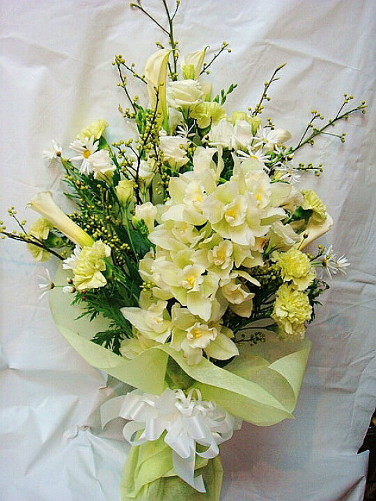 楽天市場 お供え 花 お供え 花束 法事 お供え 供花 一周忌 お悔やみ 花 季節の枝ものと洋蘭のお供え花束2lサイズ 白 淡い色 7000円 税込 送料無料 葬儀 葬式 花 仏事 命日 枕花 墓参り ペット お悔やみ スタンド花 胡蝶蘭バラ 花えん 楽天市場 お供え 花 お供え 花束 法事 お供え 供花 一周忌 お悔やみ 花 季節の枝ものと洋蘭のお供え花束2lサイズ 白 淡い色 7000円 税込 送料無料 葬儀 葬式 花 仏事 命日 枕花 墓参り ペット お悔やみ スタンド花 胡蝶蘭バラ 花えん