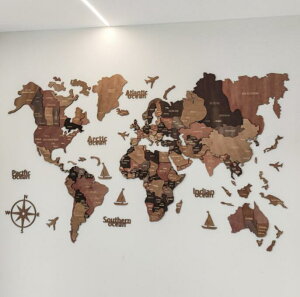 3D Wood World Map@En} CeA ؐ Ǌ| En} CeA Ǌ| I[NJ[ ؂̉ Ǌ|ؐEn} CeAO[oɁI