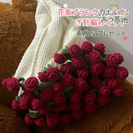 ＼SNSで大人気／ 花束ブランケット 手作り花束ブランケット かぎ針編みの毛布 DIYキット かぎ針編みブラ…