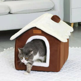猫ハウス ペットハウス ドーム型 ペットベッド 犬 猫 ベッド 冬 おしゃれ ハウス 暖かい 猫ベット 室内用 冬 水洗え 折りたたみ 滑り止め 犬用ベッド ネコベッド ドームベッド ふわふわ 犬ベッド 猫用ベッド ペット用品 ペットグッズ