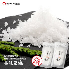 奥能登塩 300g 2袋 石川県 輪島産 メール便 送料無料 能登半島 海水で作る 海塩 中道商店