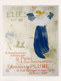 トゥルーズ ロートレック Toulouse Lautrec ポスター 買い取り アート Elles〔リトグラフ〕 最新号掲載アイテム